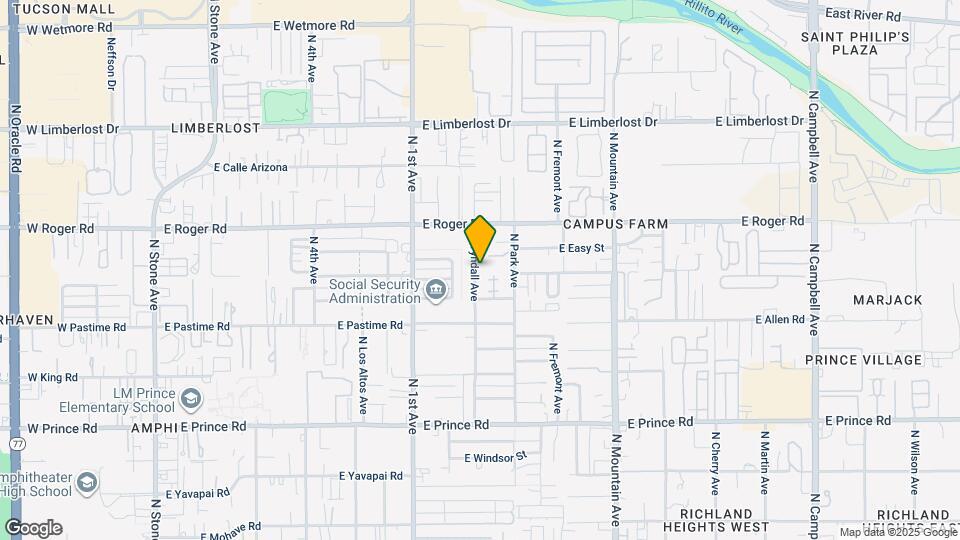 3902 N Tyndall Ave, Unit No. 1 Map and Location Details