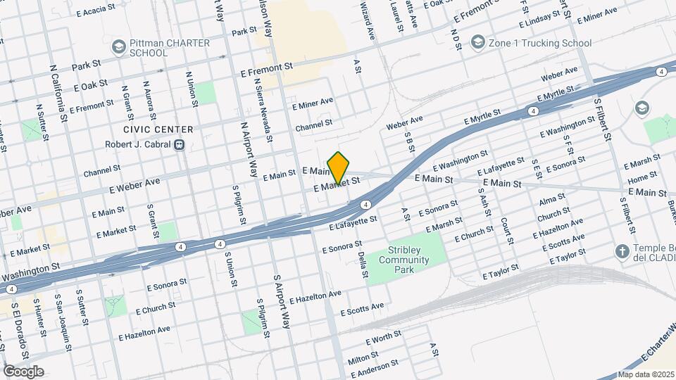 1616 E Market St Map and Location Details
