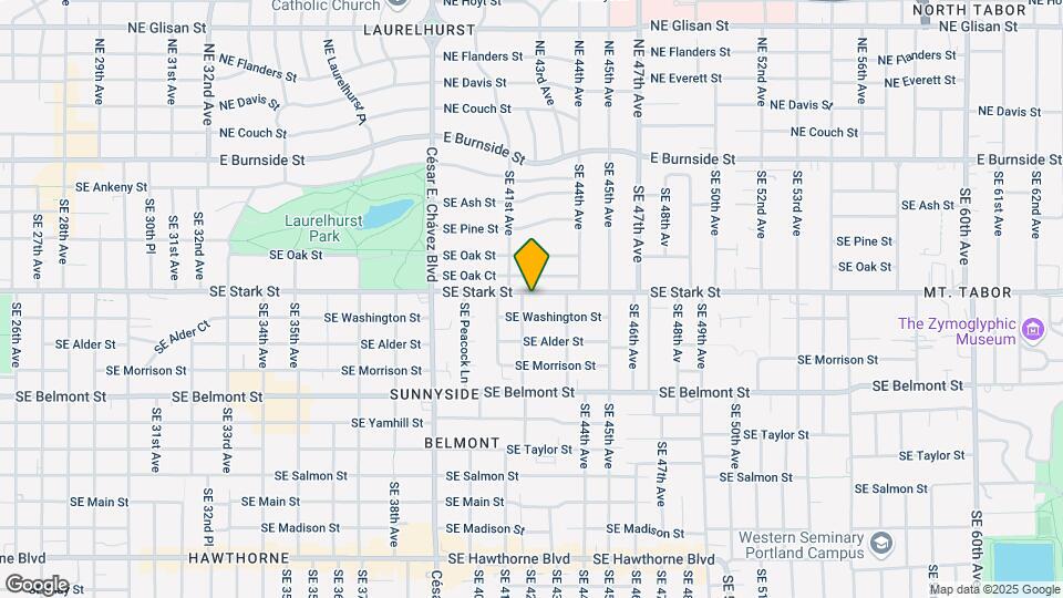 4208 SE Stark St Map and Location Details