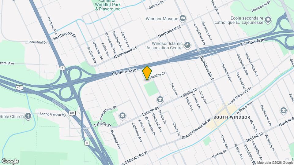 2631 Columbia Ct Map and Location Details