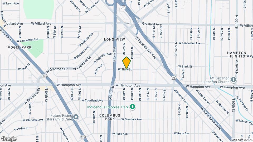 4874 N 74th St Map and Location Details