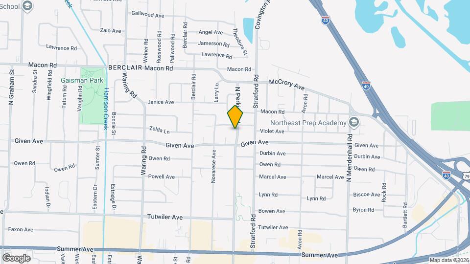 961 N Perkins Rd Map and Location Details