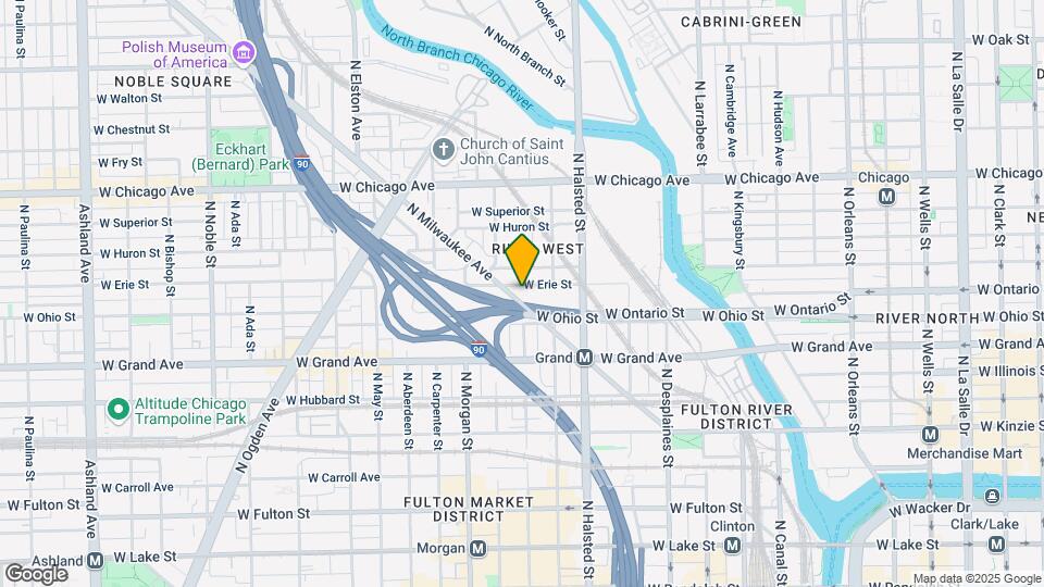 859 W Erie St Map and Location Details