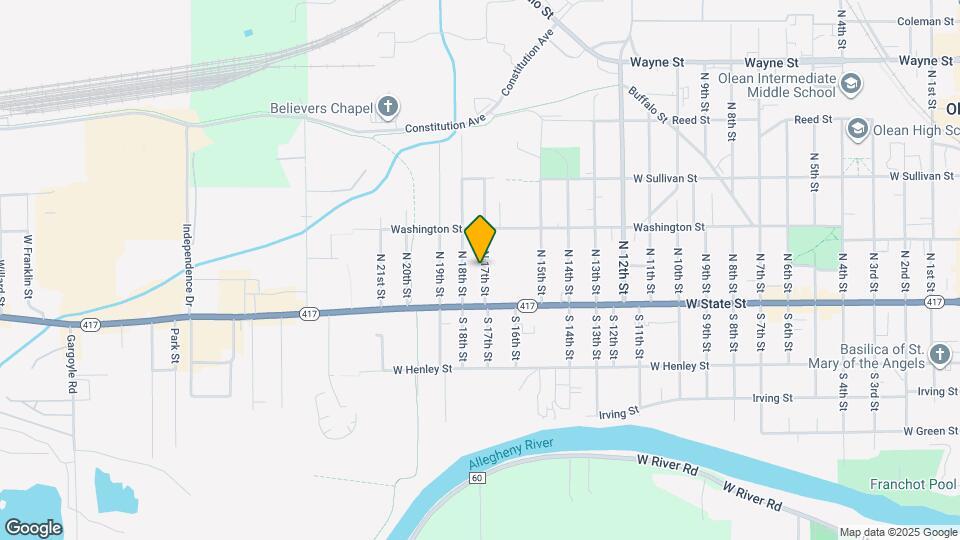 115 N 17th St Map and Location Details