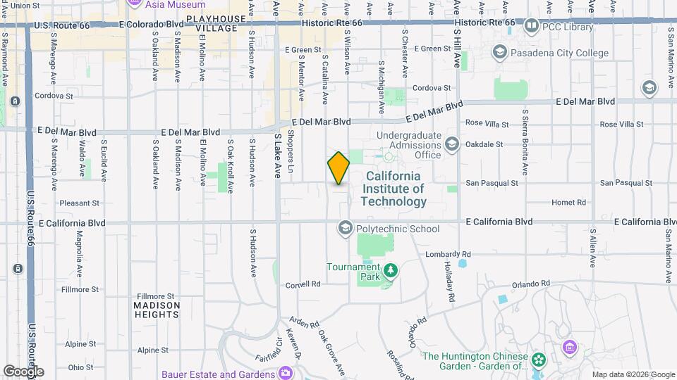 1066 San Pasqual St Map and Location Details