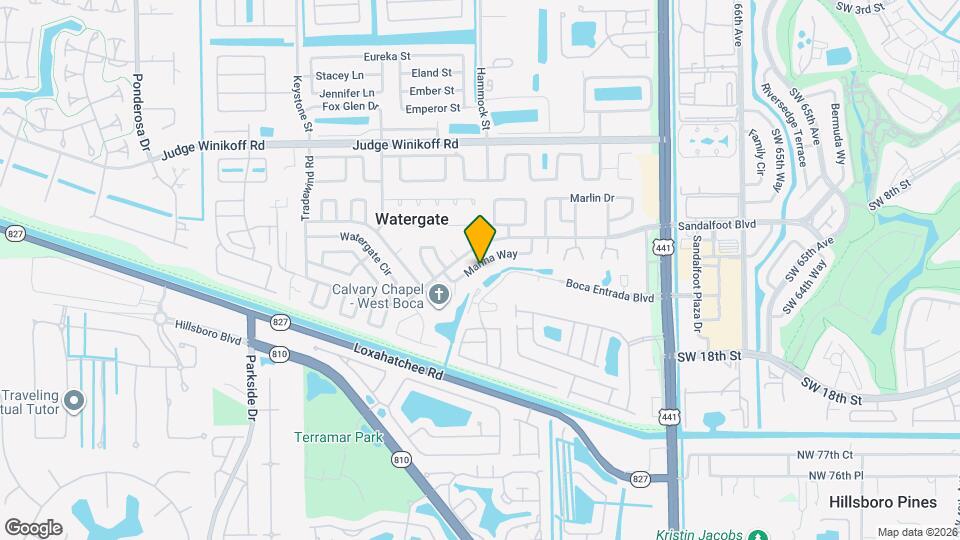 10516 Marina Way Map and Location Details