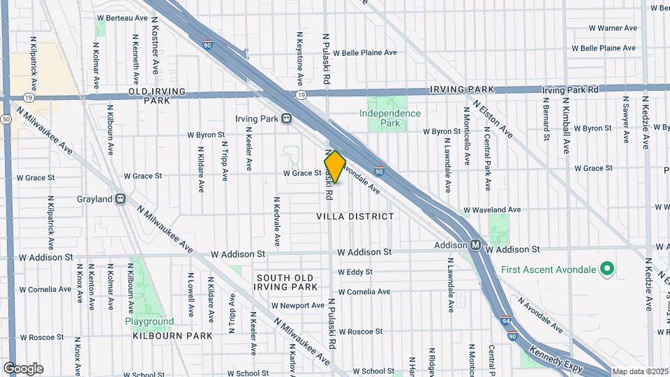 3739 N Pulaski Rd Map and Location Details