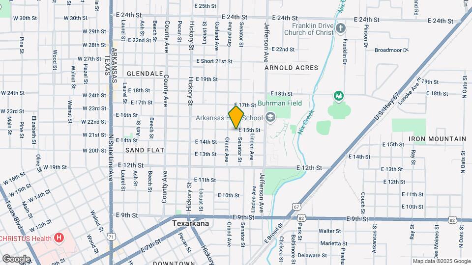1014 E 15th St Map and Location Details