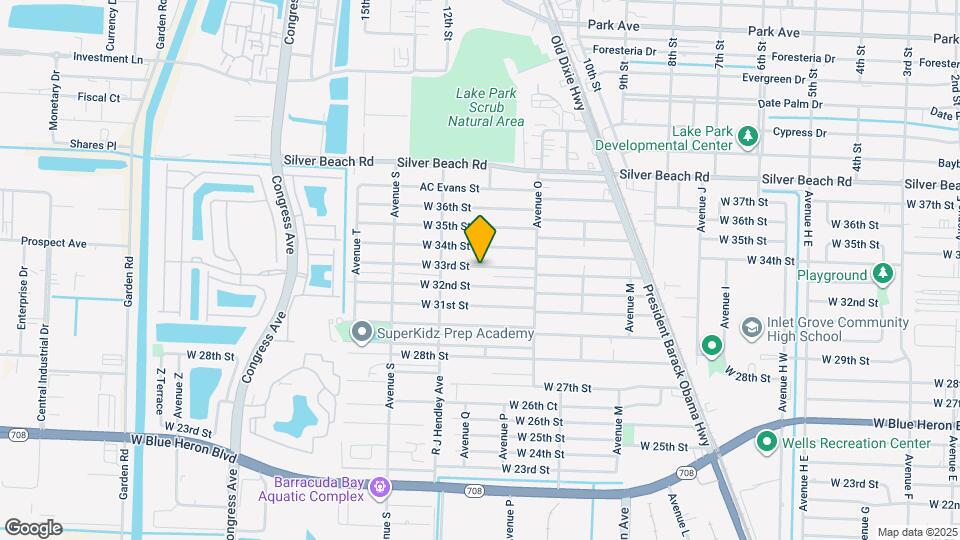 1409 W 33rd St Map and Location Details