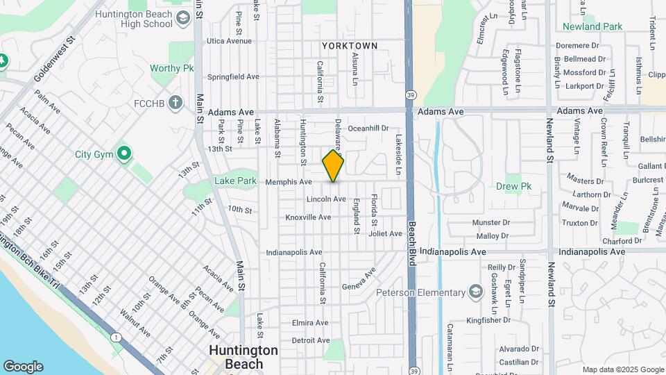 1213 Delaware St-Unit -Unit C Map and Location Details