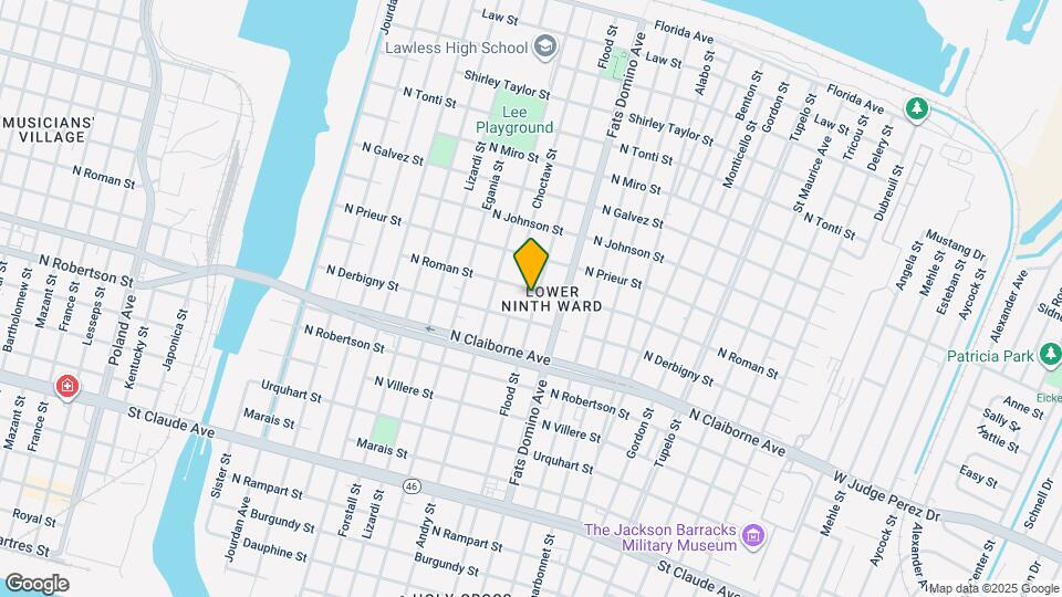 1736 Flood St Map and Location Details