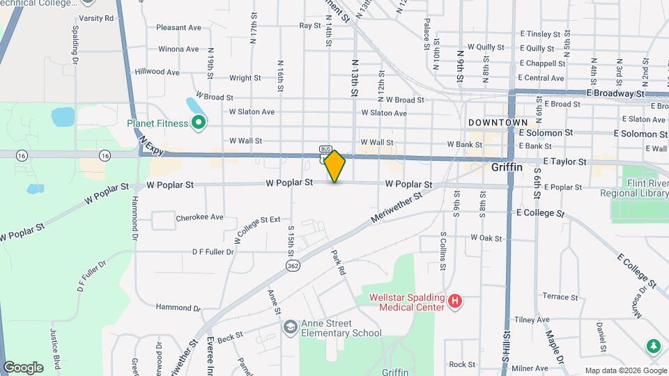 724 W Poplar St Map and Location Details