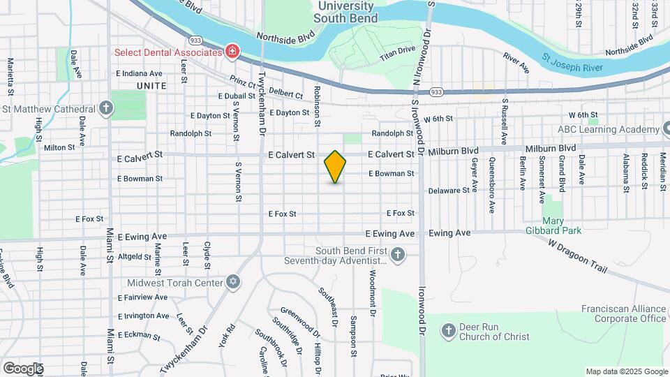 1725 E Donald St Map and Location Details