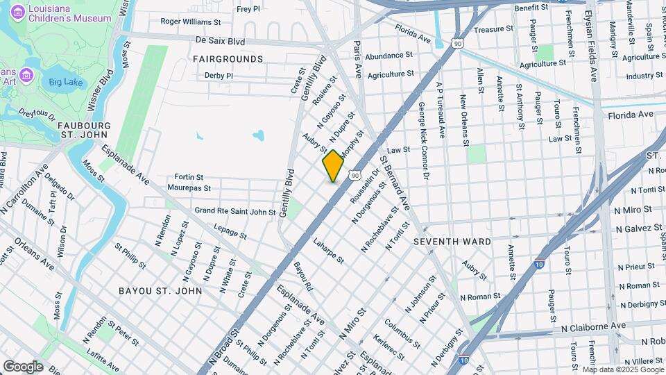 2614 D'Abadie St Map and Location Details