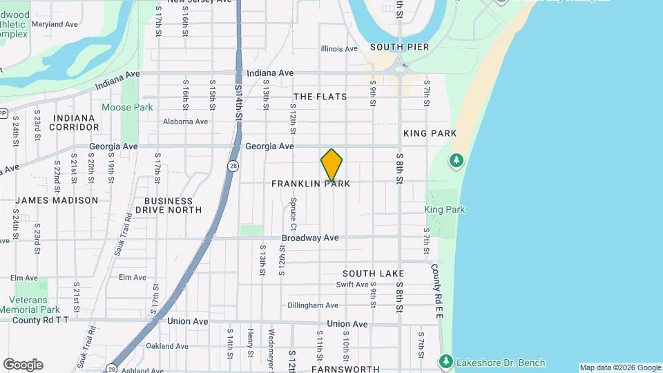 1021 Clara Ave, Unit Lower Map and Location Details