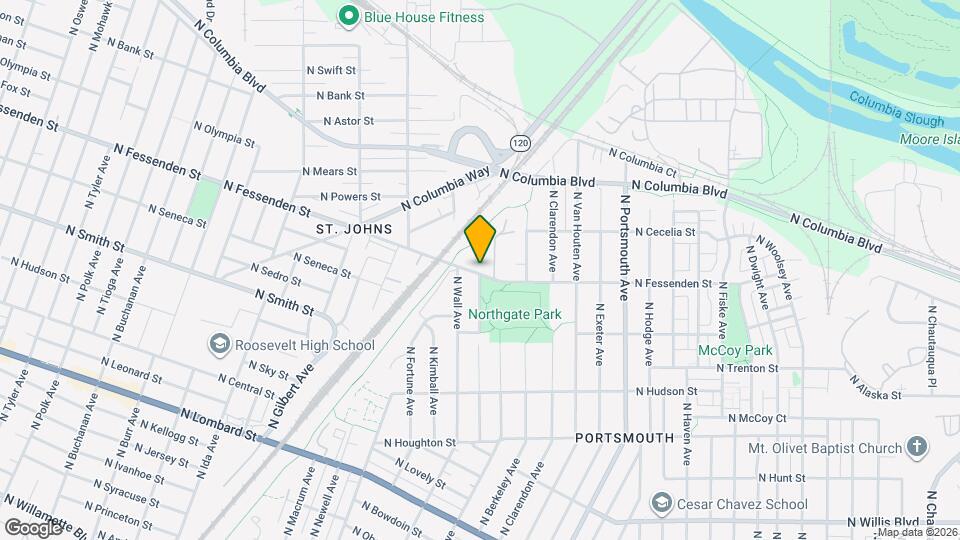 5949 N Fessenden St Map and Location Details