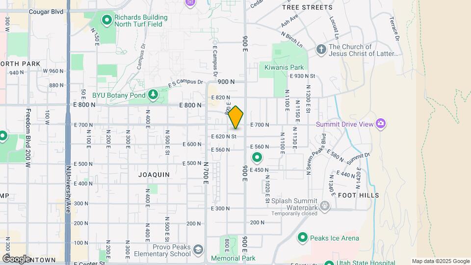 843 E 620 N Map and Location Details