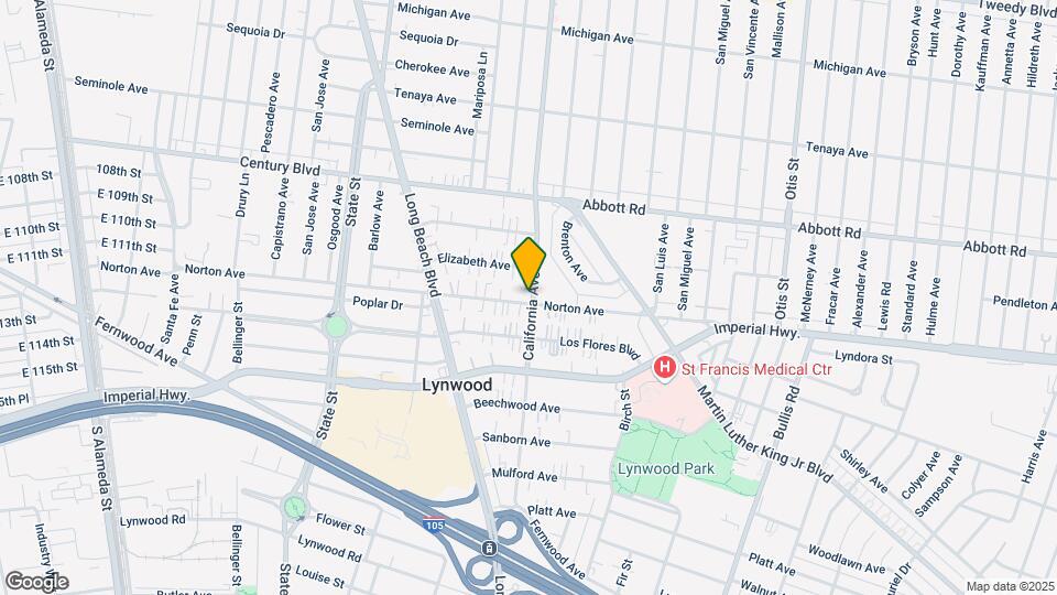 10951 California Ave Map and Location Details