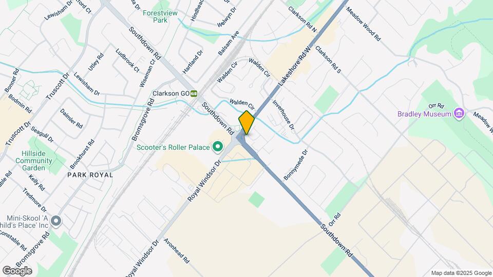 2022 Lakeshore Rd W Map and Location Details