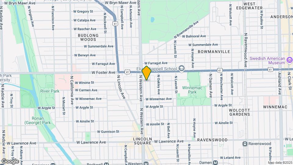 2341 W Winona St Map and Location Details