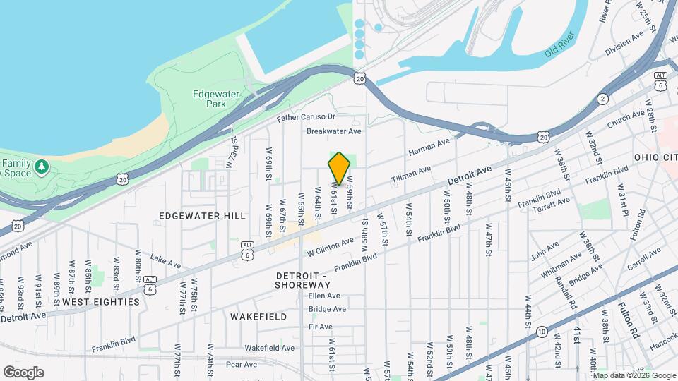 1345 W 61st St Map and Location Details