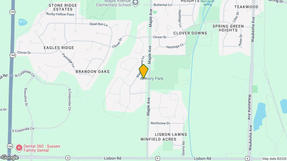 W240N5649 Holly Ct Map and Location Details