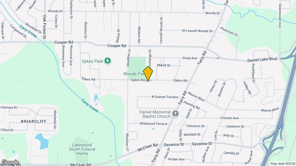 323 Sykes Rd Map and Location Details