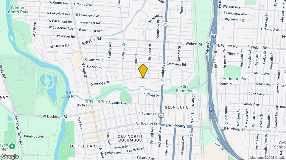 291-293-293 Olentangy St Map and Location Details