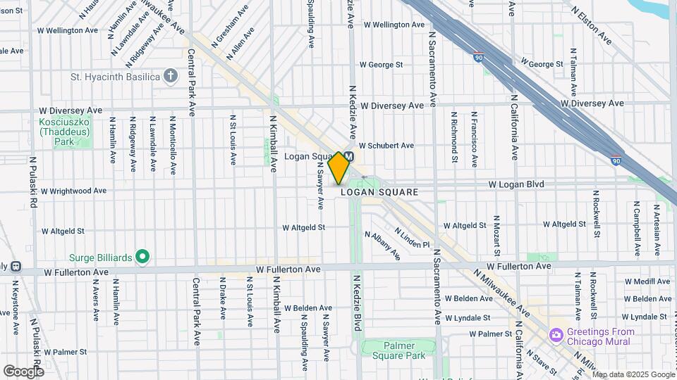 2556 N Kedzie Blvd Map and Location Details