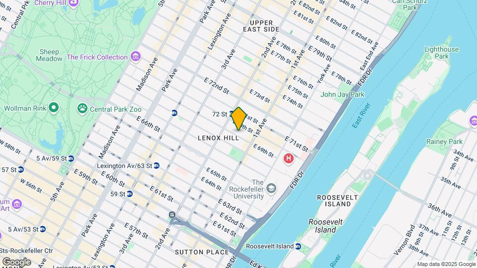 321 East 69th Street Map and Location Details