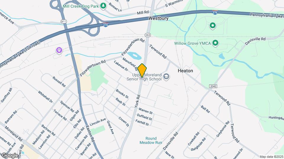 1029 N York Rd Map and Location Details