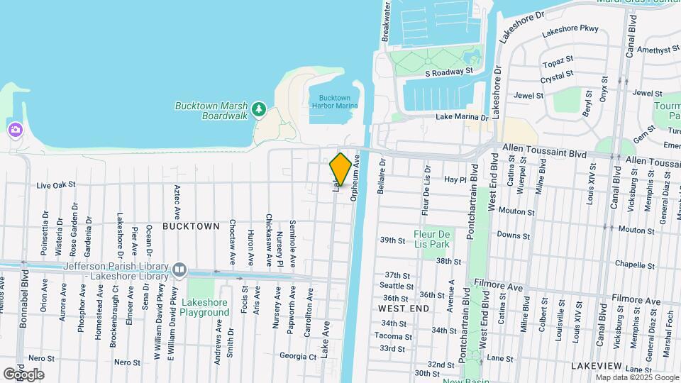 1639 Lake Ave Mapa y Detalles de la Ubicación