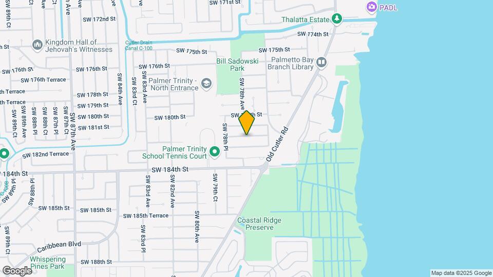 7800 SW 181st Terrace Map and Location Details