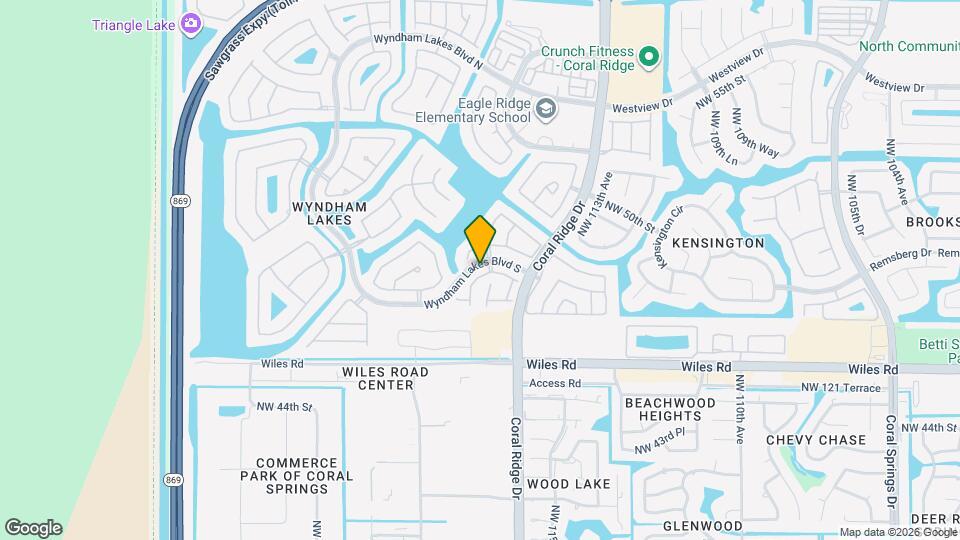 11707 NW 47th Dr Map and Location Details