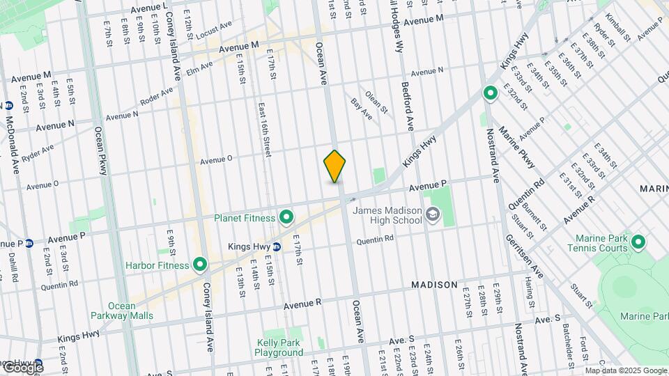 2072 Ocean Ave Map and Location Details