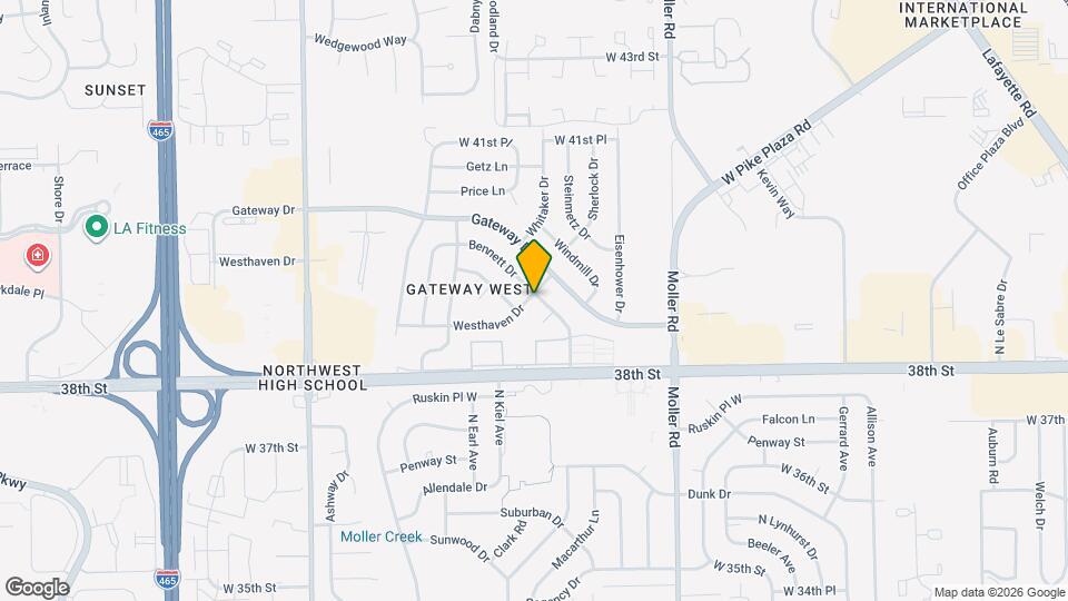 5801 Westhaven Dr Map and Location Details