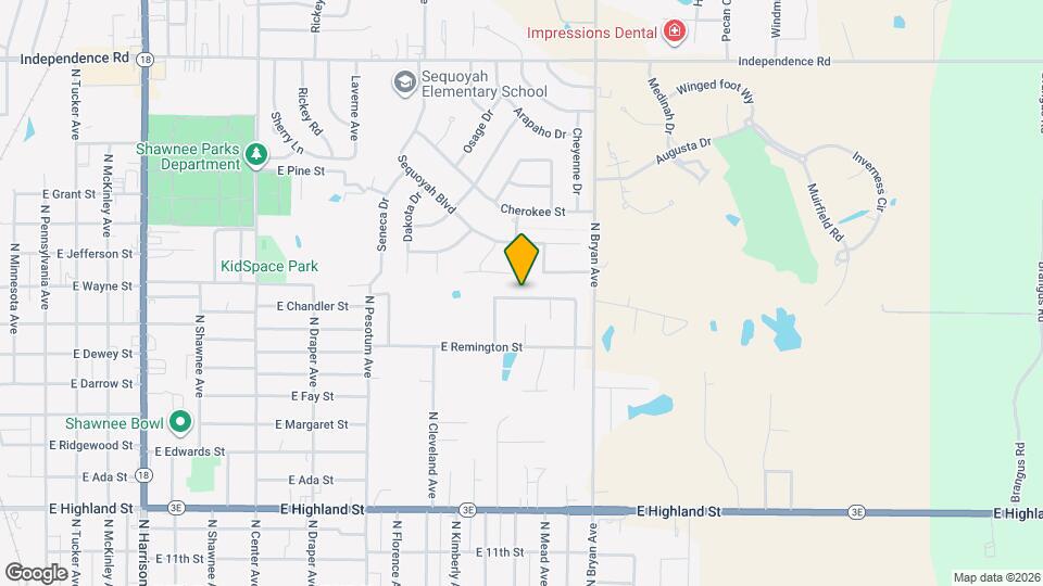 1812 E Chandler Dr Map and Location Details