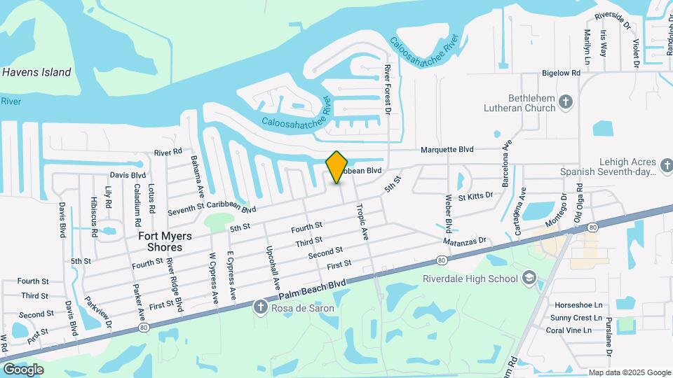 2163 Dominica Ave Map and Location Details