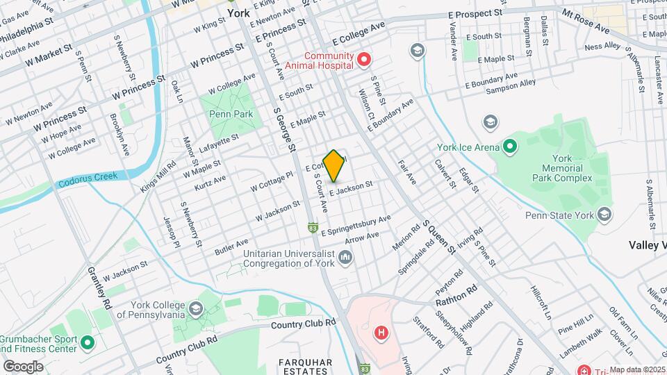 748 S Duke St Map and Location Details