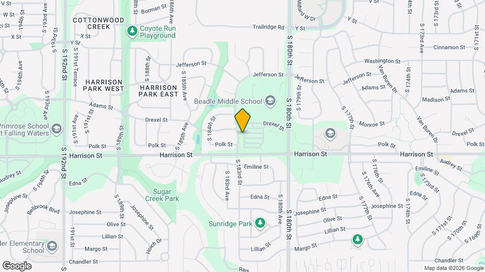 6806 S 182nd Ct Map and Location Details