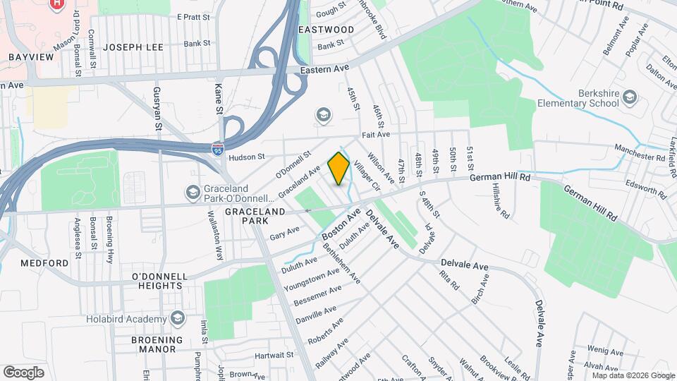 1237 Delbert Ave Map and Location Details