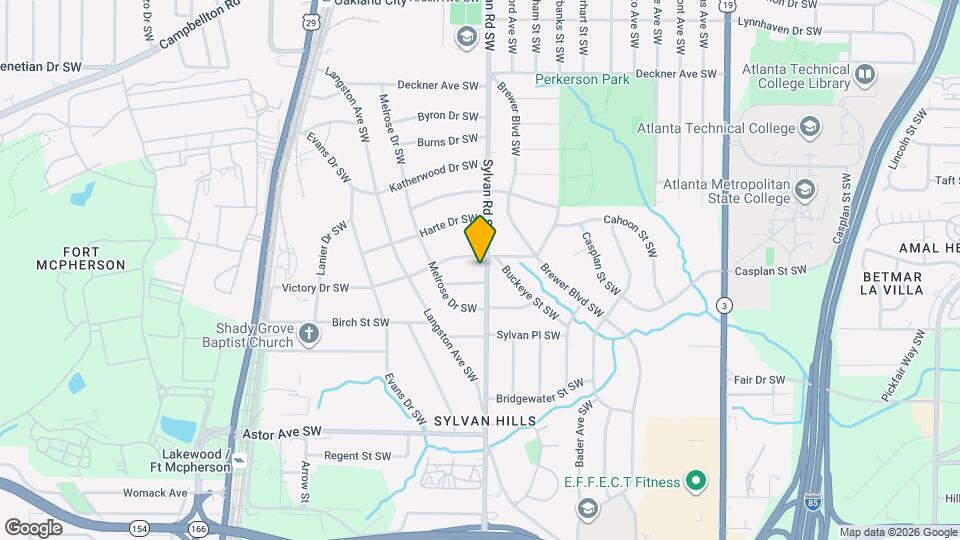 1745 Sylvan Rd SW Map and Location Details