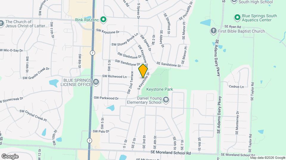 2309 SW Keystone Dr Map and Location Details