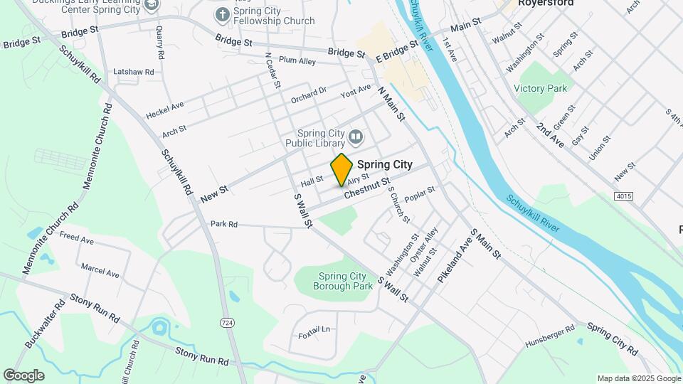 313 Chestnut St Map and Location Details