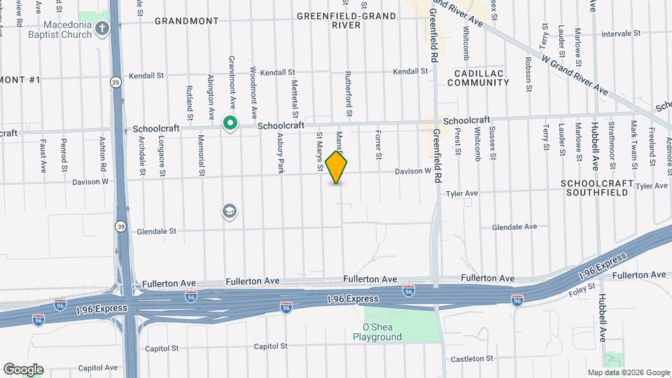 12923 Mansfield St Map and Location Details