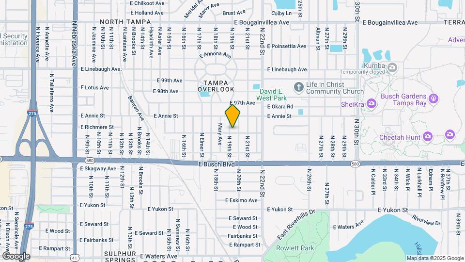 9401 N 19th St Map and Location Details