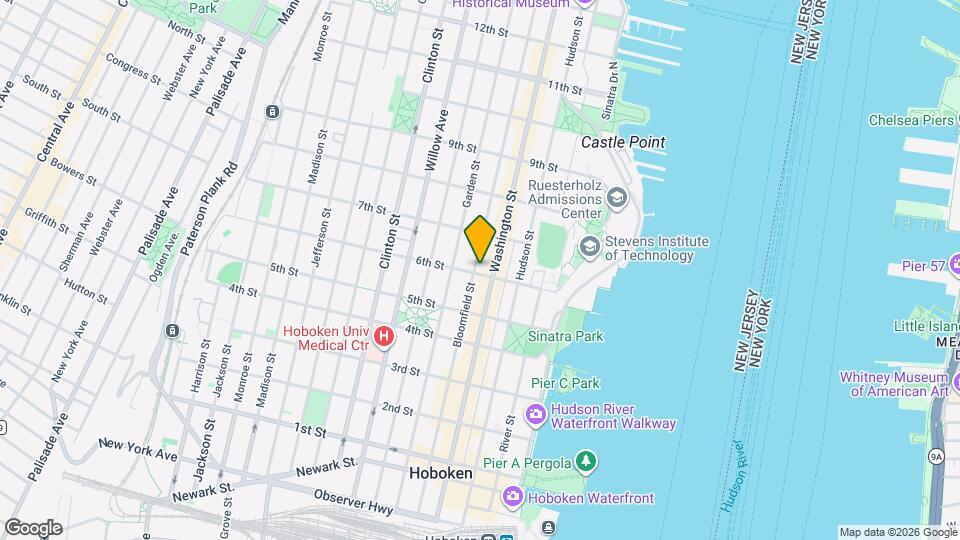 603 Bloomfield St-Unit -1 Map and Location Details