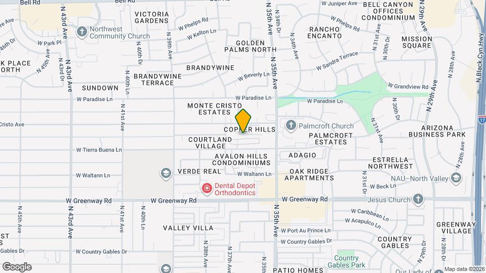 3618 W Marconi Ave Map and Location Details
