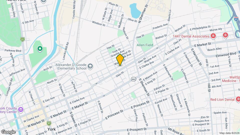 667 E Philadelphia St Map and Location Details