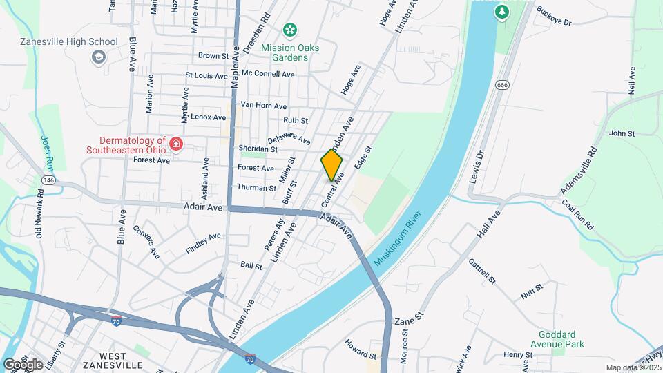 1263 1/2 Central Ave Map and Location Details